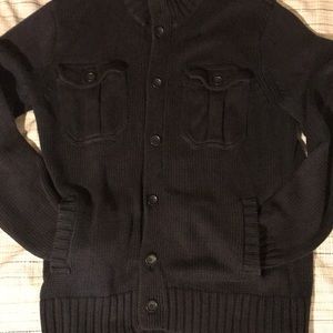 J Crew men’s chunky button up sweater